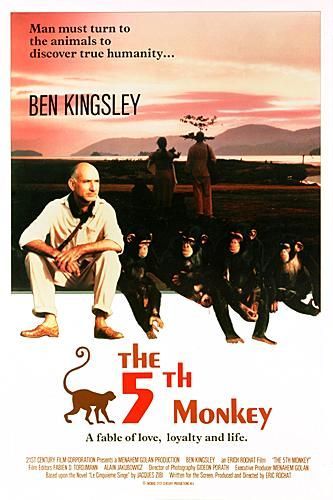 the movie poster: The Fifth Monkey (1990) ver2