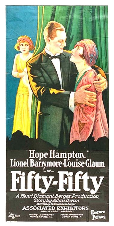the movie poster: Fifty-Fifty (1925) ver2