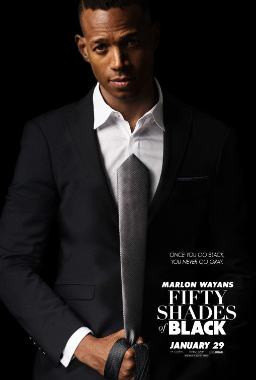 1000 piece jigsaw puzzle for the movie poster: Fifty Shades of Black (2016)