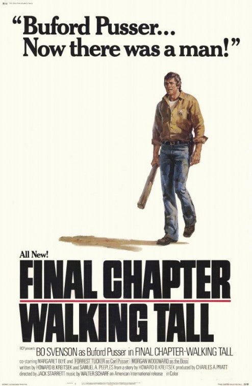 1000 piece jigsaw puzzle for the movie poster: Final Chapter: Walking Tall (1977)