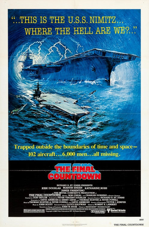 1000 piece jigsaw puzzle for the movie poster: The Final Countdown (1980)