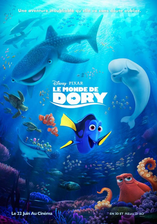 1000 piece jigsaw puzzle for the movie poster: Finding Dory (2016) ver8
