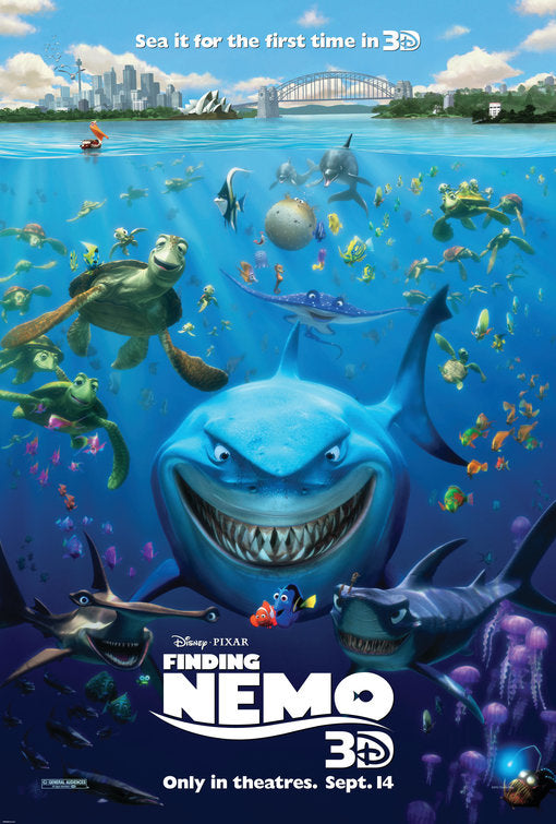 1000 piece jigsaw puzzle for the movie poster: Finding Nemo (2003) ver8
