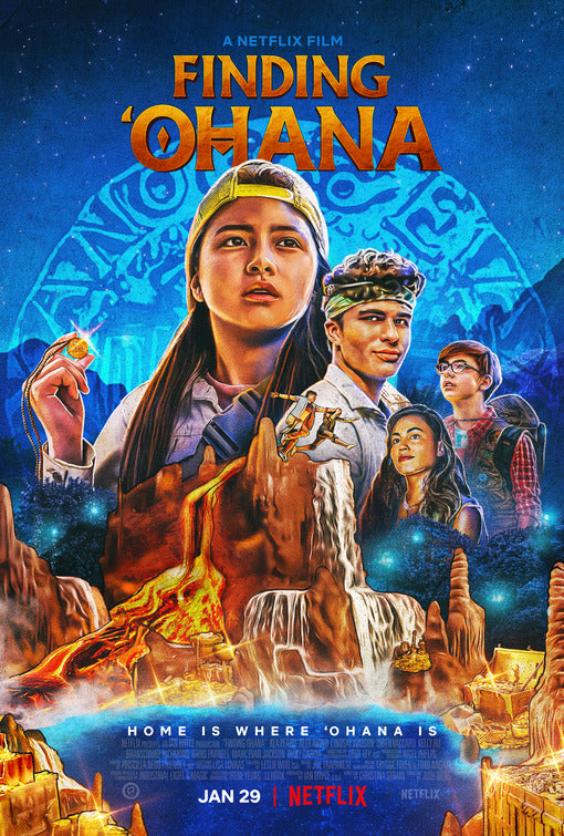 1000 piece jigsaw puzzle for the movie poster: Finding 'Ohana (2021)