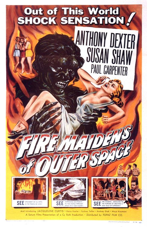 the movie poster: Fire Maidens of Outer Space (1956)