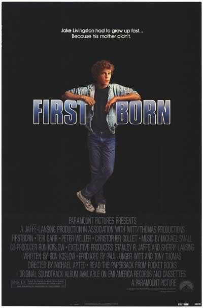 the movie poster: First Born (1984)