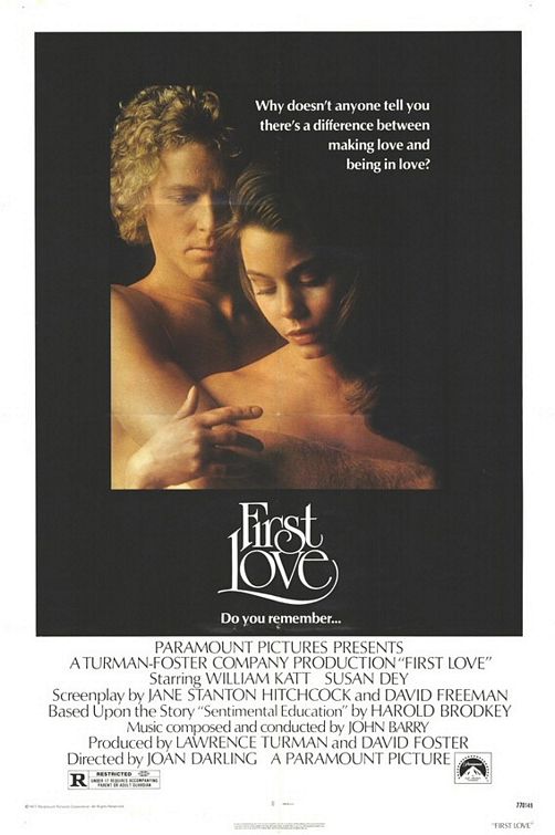 the movie poster: First Love (1977)