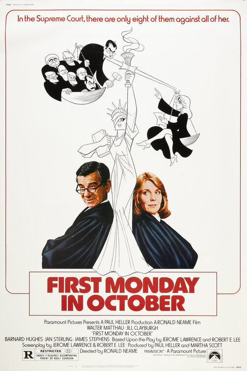 the movie poster: First Monday in October (1981)