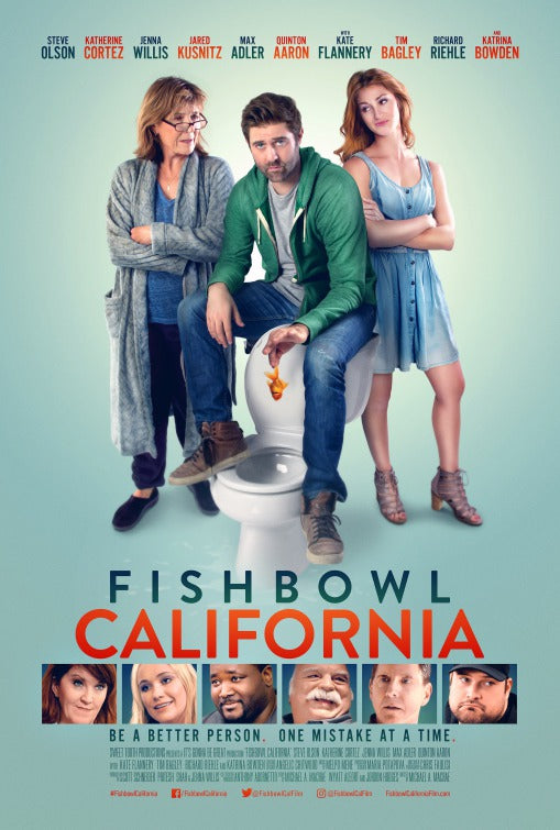 1000 piece jigsaw puzzle for the movie poster: Fishbowl California (2018)