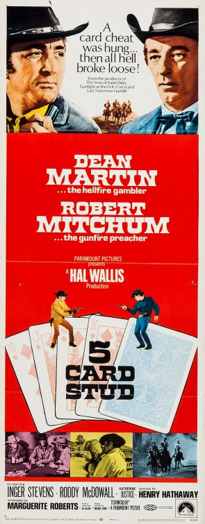 1000 piece jigsaw puzzle for the movie poster: 5 Card Stud (1968) ver4