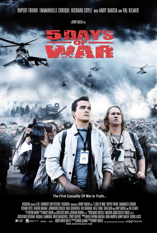 1000 piece jigsaw puzzle for the movie poster: 5 Days of War (2011) ver5