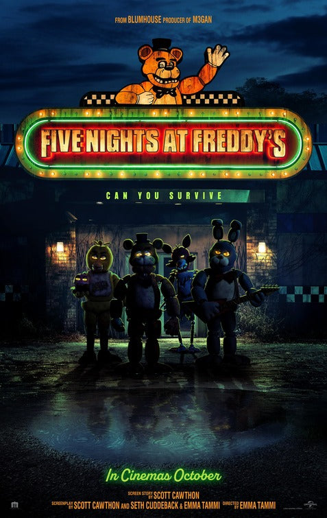 1000 piece jigsaw puzzle for the movie poster: Five Nights at Freddy's (2023) ver6