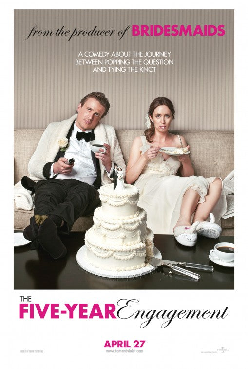1000 piece jigsaw puzzle for the movie poster: The Five-Year Engagement (2012)