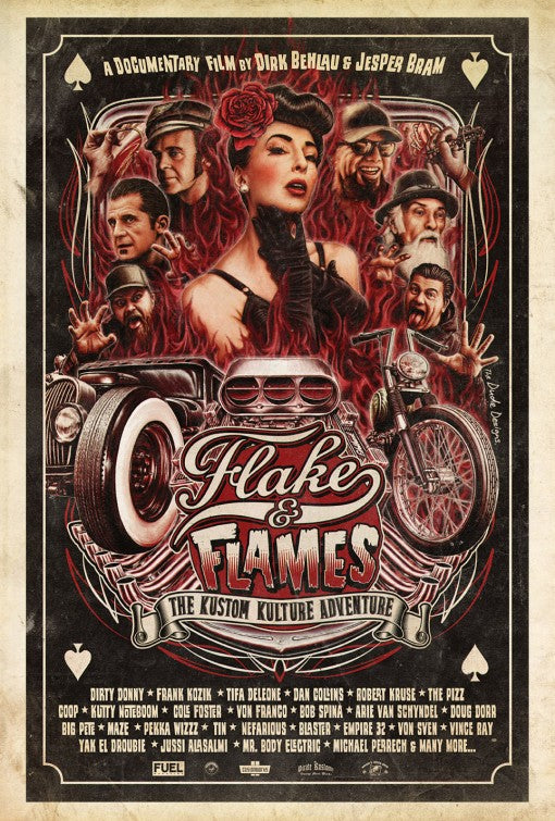 1000 piece jigsaw puzzle for the movie poster: Flakes & Flames (2012)