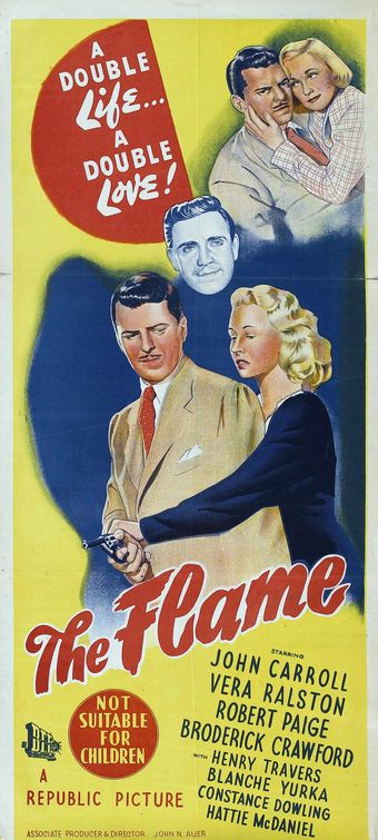 the movie poster: The Flame (1947)