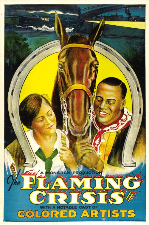 the movie poster: The Flaming Crisis (1924)