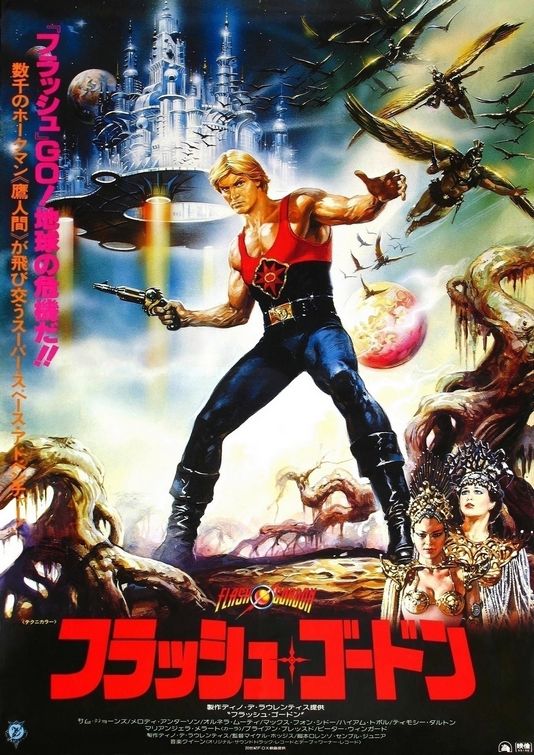 1000 piece jigsaw puzzle for the movie poster: Flash Gordon (1980) ver6