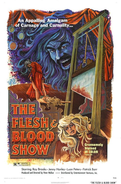 the movie poster: The Flesh and Blood Show (1974)