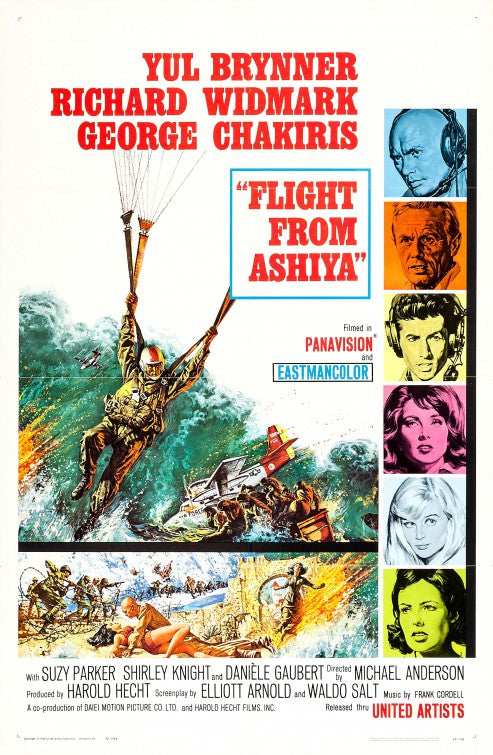 1000 piece jigsaw puzzle for the movie poster: Flight from Ashiya (1964)