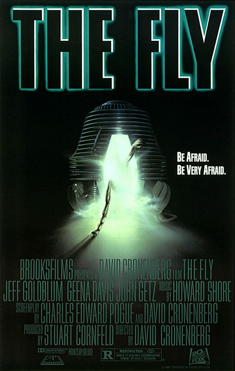 the movie poster: The Fly (1986)