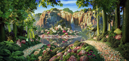 Carl Warner’s artistic food-themed wooden puzzle with 1000 pieces, version 14