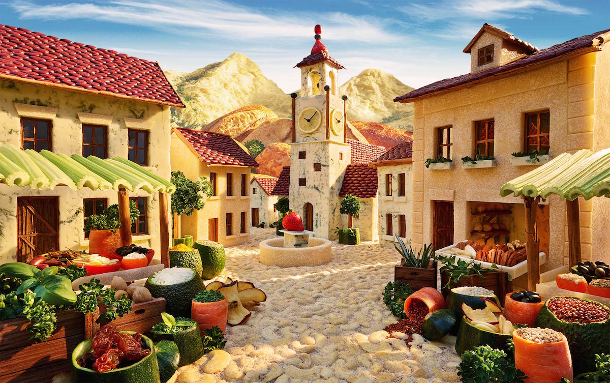 Carl Warner’s imaginative food art captured in a 1000-piece wooden puzzle, number 18