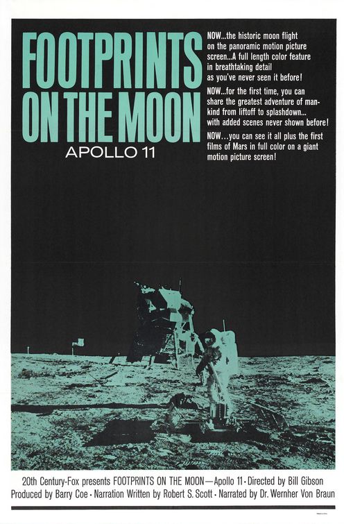 the movie poster: Footprints on the Moon: Apollo 11 (1969)