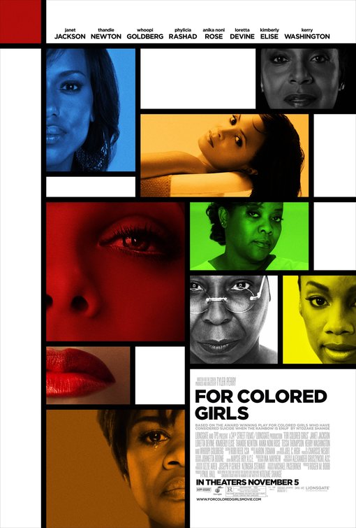 1000 piece jigsaw puzzle for the movie poster: For Colored Girls (2010) ver10