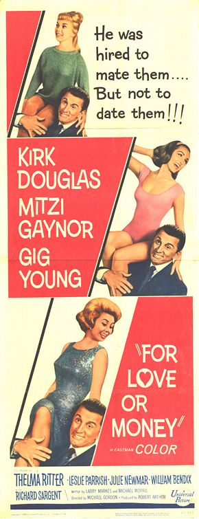 the movie poster: For Love or Money (1963)