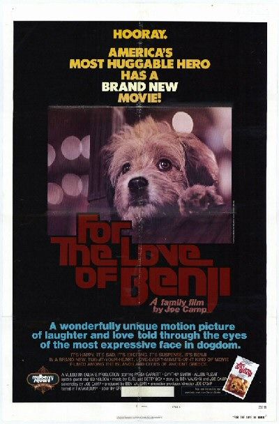 the movie poster: For the Love of Benji (1977)