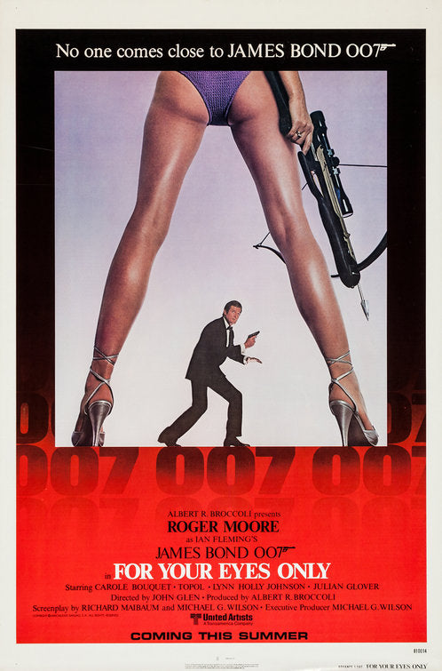 1000 piece jigsaw puzzle for the movie poster: For Your Eyes Only (1981) ver1