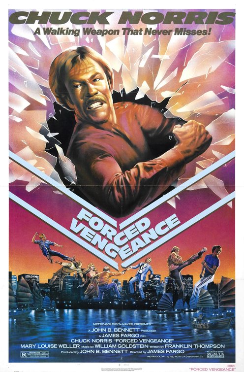 1000 piece jigsaw puzzle for the movie poster: Forced Vengeance (1982)