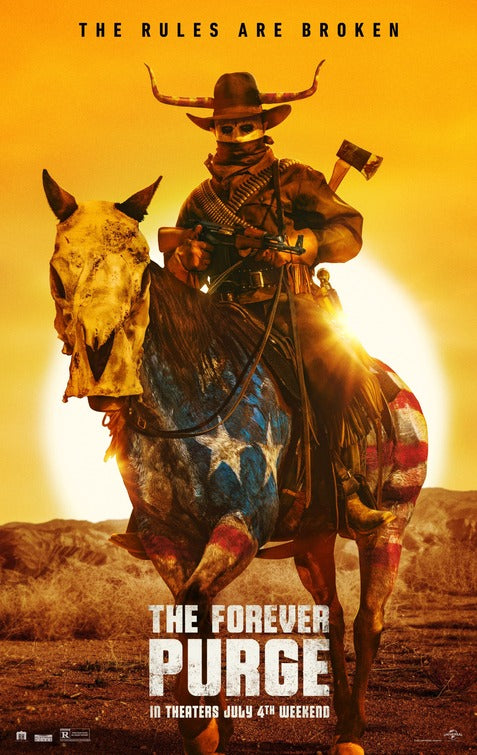 1000 piece jigsaw puzzle for the movie poster: The Forever Purge (2021)