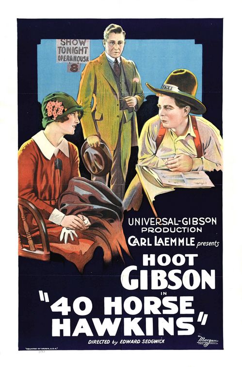 the movie poster: 40-Horse Hawkins (1924)