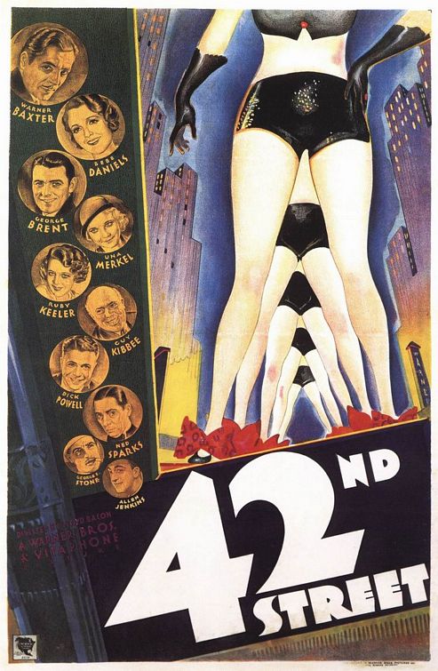 the movie poster: 42nd Street (1933)
