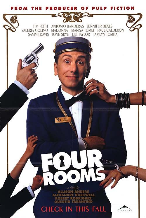 the movie poster: Four Rooms (1995) ver1