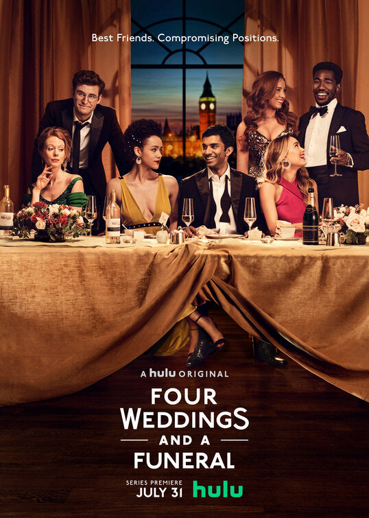 1000 piece jigsaw puzzle for tv poster: Four Weddings and a Funeral