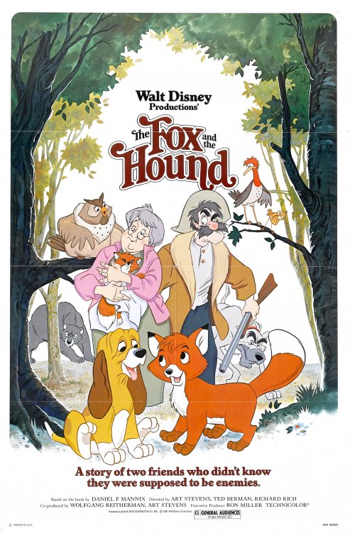 1000 piece jigsaw puzzle for the movie poster: The Fox and the Hound (1981) ver1
