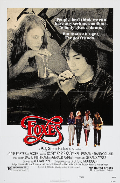 the movie poster: Foxes (1980) ver1