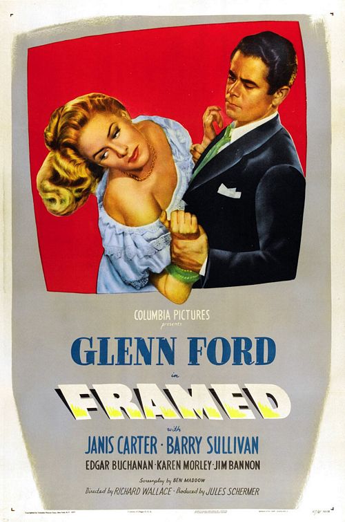 the movie poster: Framed (1947)