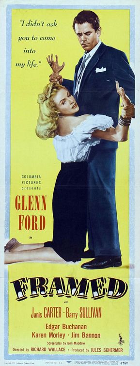 the movie poster: Framed (1947) ver2