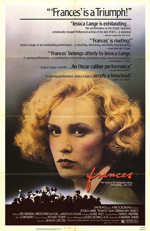 the movie poster: Frances (1982)