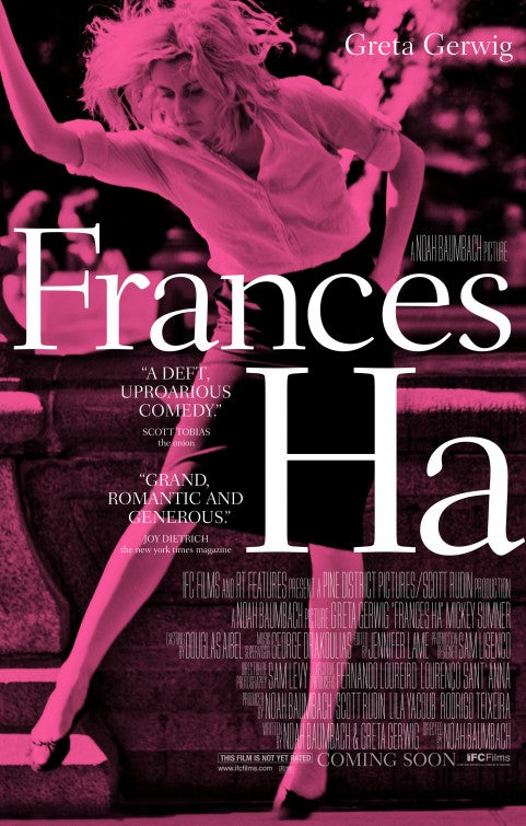 1000 piece jigsaw puzzle for the movie poster: Frances Ha (2013)