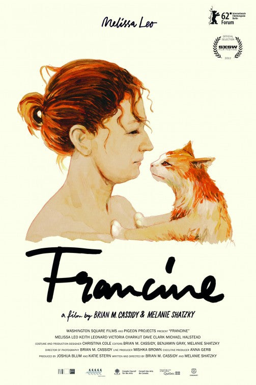 1000 piece jigsaw puzzle for the movie poster: Francine (2012)