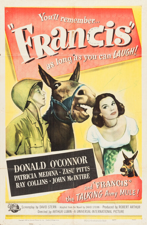 1000 piece jigsaw puzzle for the movie poster: Francis (1950)