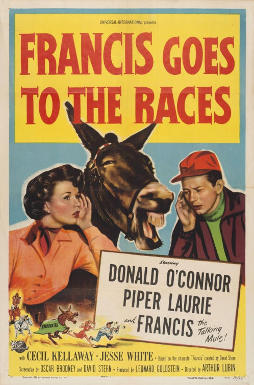 1000 piece jigsaw puzzle for the movie poster: Francis Goes to the Races (1951)