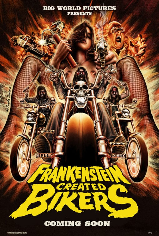 1000 piece jigsaw puzzle for the movie poster: Frankenstein Created Bikers (2016)