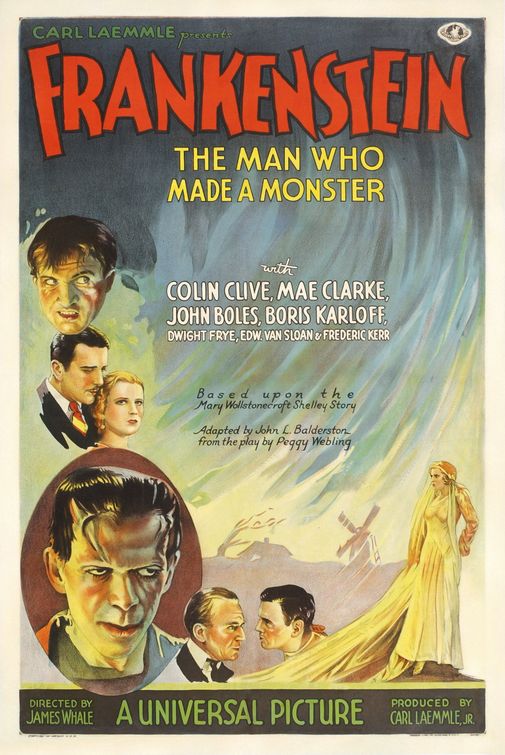 the movie poster: Frankenstein (1931) ver2