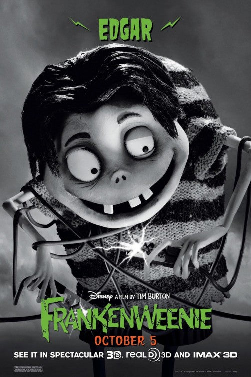 1000 piece jigsaw puzzle for the movie poster: Frankenweenie (2012) ver12