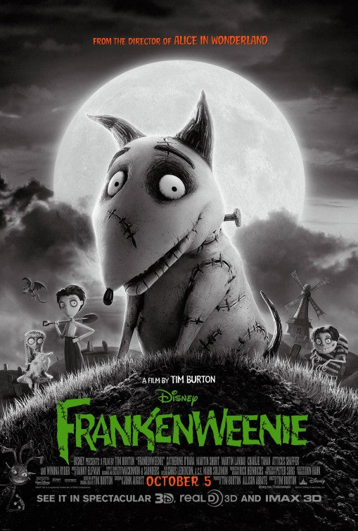 1000 piece jigsaw puzzle for the movie poster: Frankenweenie (2012) ver2
